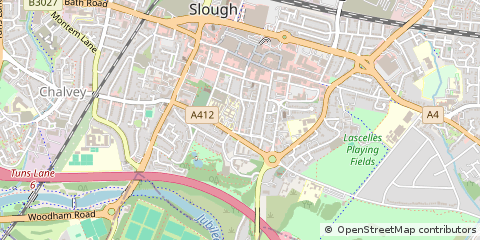 Map of Slough, Berks.