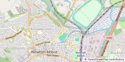 Map of Newton Abbot