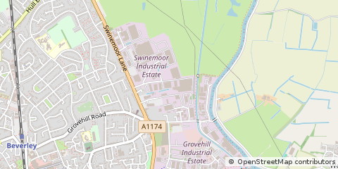 Map of Beverley, East Yorkshire