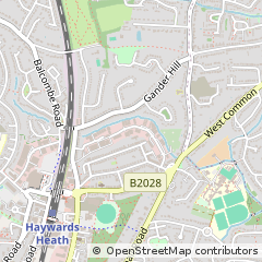 Map of Haywards Heath, West Sussex