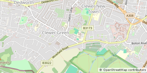 Map of Windsor, Berkshire