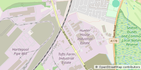 Map of Hartlepool, Cleveland