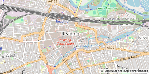 Map of Reading, Berkshire