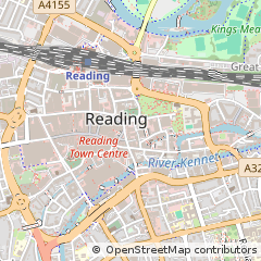 Map of Reading, Berkshire