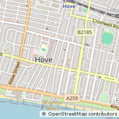 Map of Hove, East Sussex