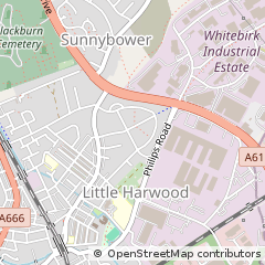 Map of Blackburn, Lancashire