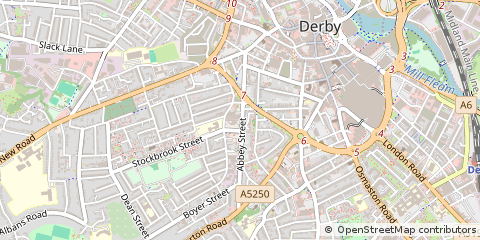 Map of Derby, Derbyshire