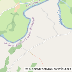 Map of Pencader, Carms