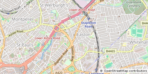 Map of Bristol, Avon