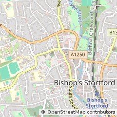 Map of Bishop's Stortford, Hertfordshire