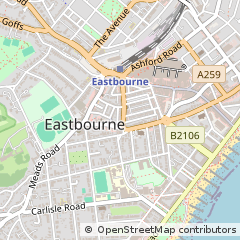 Map of Eastbourne, East Sussex