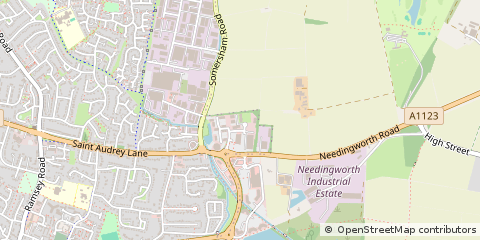 Map of ST. Ives, Cambridgeshire