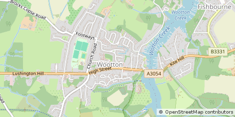 Map of Ryde, Surrey