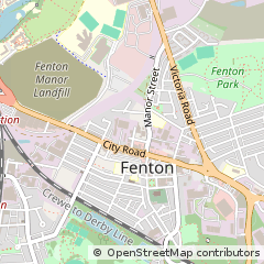 Map of Stoke-on-Trent, Staffordshire