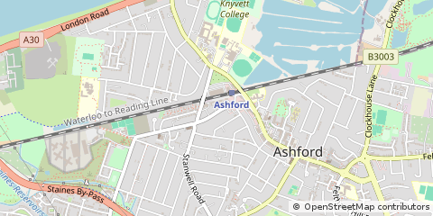 Map of Ashford