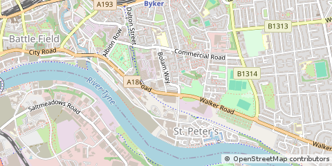 Map of Tyne and Wear