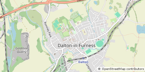 Map of Dalton in Furness, Cumbria