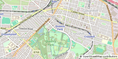 Map of Glasgow, Lanarkshire