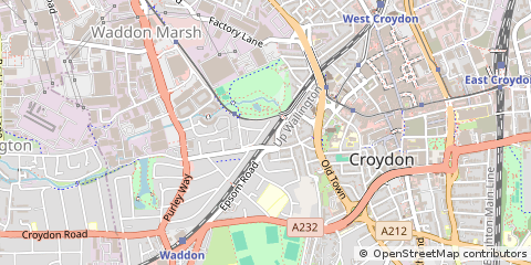 Map of Croydon