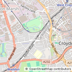 Map of Croydon