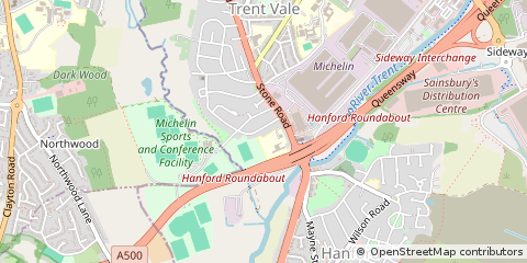 Map of Stoke-on-Trent