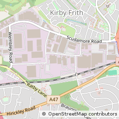 Map of Leicester, Leicestershire