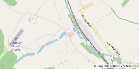 Map of Charlbury, Oxfordshire