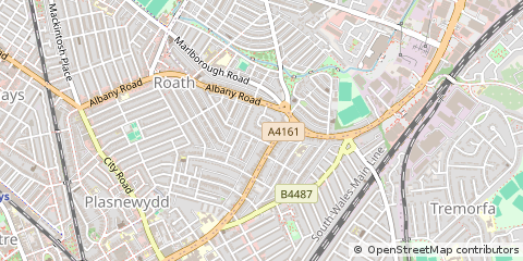 Map of Cardiff