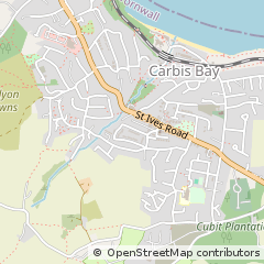 Map of ST. Ives, Cornwall