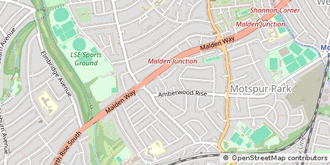 Map of NEW Malden