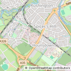 Map of Southampton, Hampshire