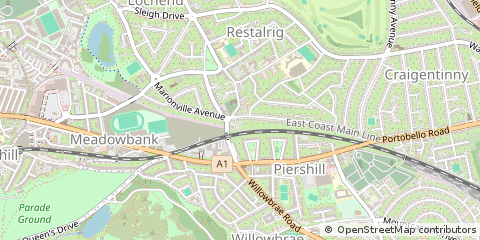 Map of Edinburgh, Midlothian