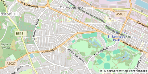 Map of Birkenhead