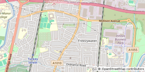 Map of Enfield, London