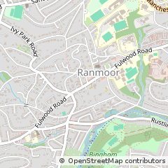 Map of Sheffield, South Yorkshire