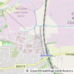 Map of Alfreton, Derbyshire