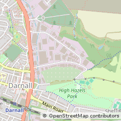 Map of Sheffield, South Yorkshire