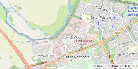 Map of Peterborough