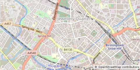 Map of Birmingham, West Midlands