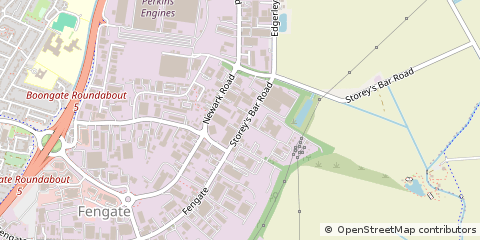 Map of Peterborough, Cambridgeshire