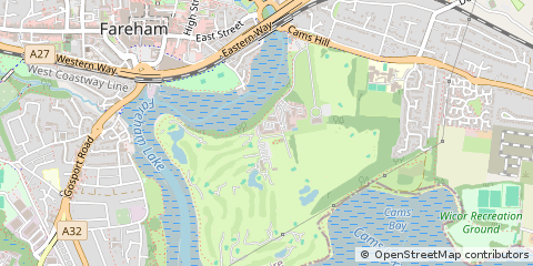 Map of Fareham, Hampshire