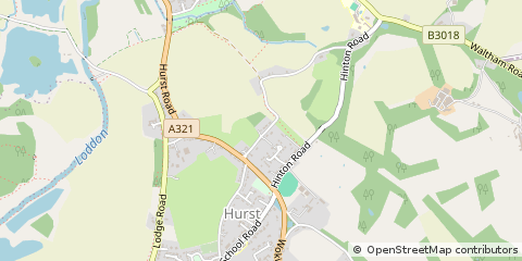 Map of Hurst, Berkshire