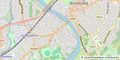 Map of Richmond, Middlesex