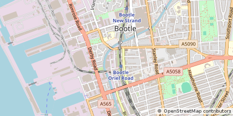 Map of Liverpool, Merseyside
