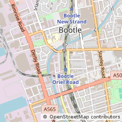 Map of Liverpool, Merseyside