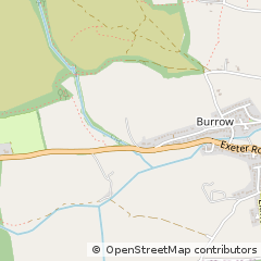 Map of Newton Poppleford, Devon
