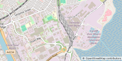 Map of Cardiff