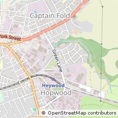 Map of Heywood, Lancashire