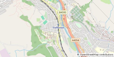 Map of Pontypridd