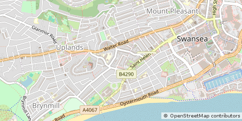 Map of Swansea